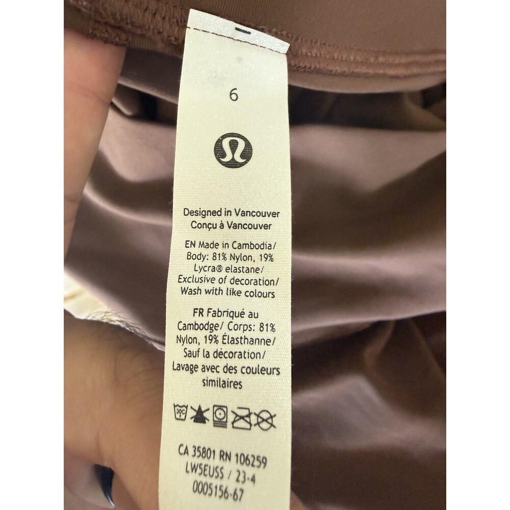 NWT Lululemon Align High Rise Mini Flare Pant 32 Java Brown Nulu Pants Size 6 - Picture 7 of 10
